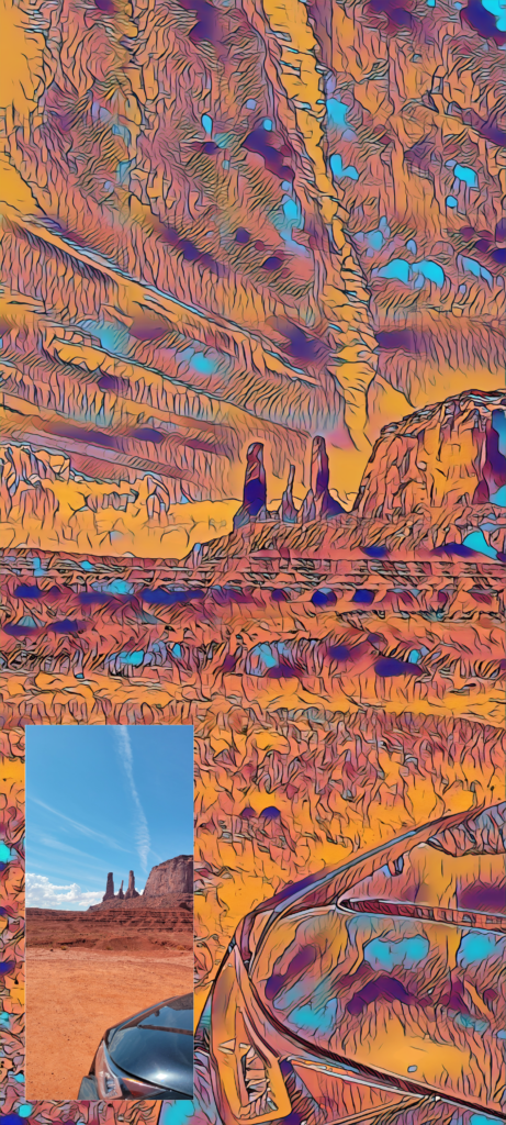 the mundane as art - Monument Valley 2022 - where Monster and girl honeymooned