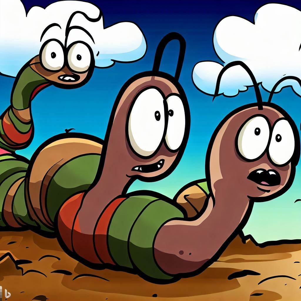 My worms ran away