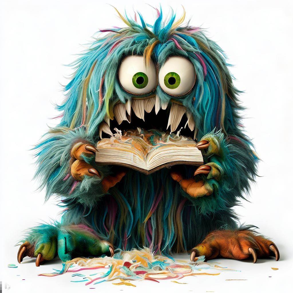 Eat a Book Day - No, Bad Monster - Read A Book day